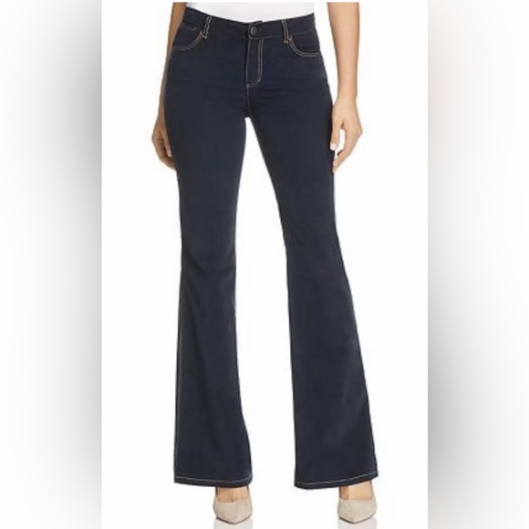 NWT LAFAYETTE 148 New York Mercer Stretch Flare Corduroy Pants 12 Ink Pristine - Picture 5 of 7